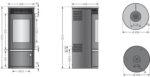 Oranier Kaminofen Rota Top 2.0 – 5,5 kW mit Sandstein-Abdeckung – Bild 2